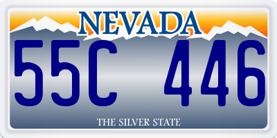 NV license plate 55C446
