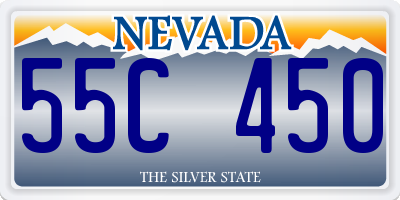 NV license plate 55C450