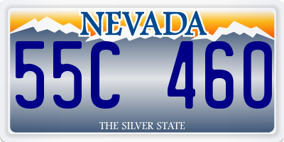 NV license plate 55C460