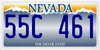 NV license plate 55C461