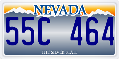 NV license plate 55C464