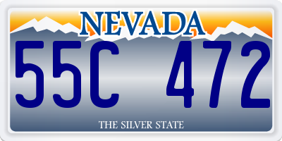 NV license plate 55C472