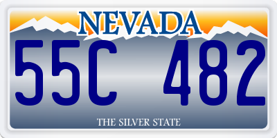 NV license plate 55C482