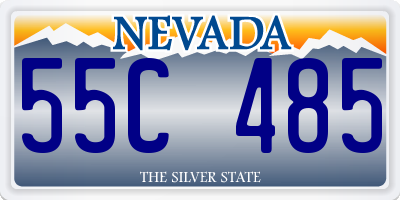 NV license plate 55C485