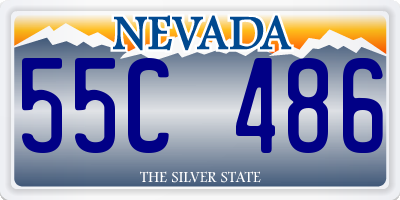NV license plate 55C486