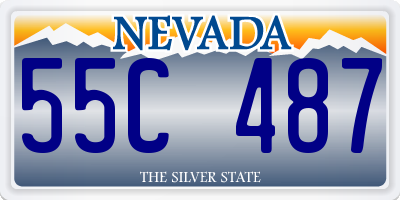 NV license plate 55C487