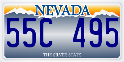 NV license plate 55C495