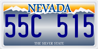 NV license plate 55C515