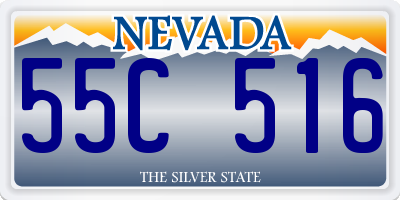 NV license plate 55C516