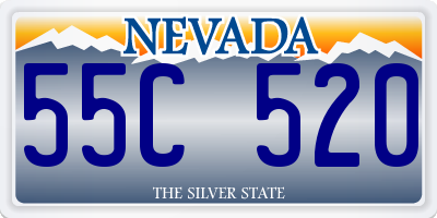 NV license plate 55C520