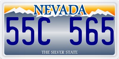 NV license plate 55C565