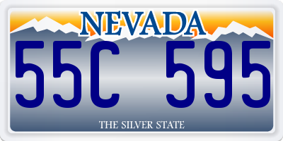 NV license plate 55C595