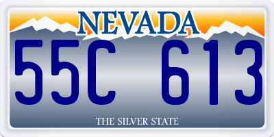 NV license plate 55C613