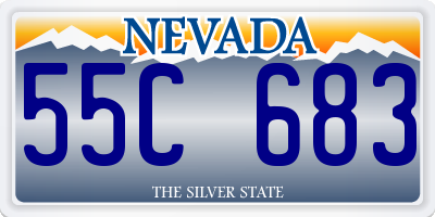 NV license plate 55C683