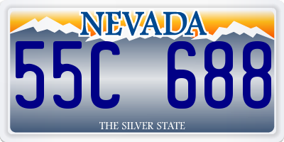 NV license plate 55C688