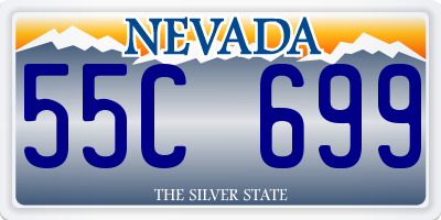 NV license plate 55C699