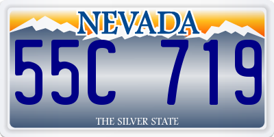 NV license plate 55C719