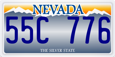 NV license plate 55C776
