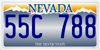 NV license plate 55C788