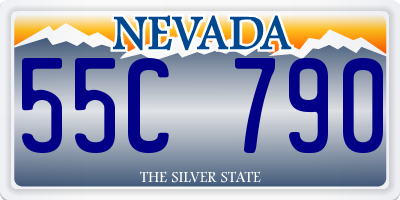 NV license plate 55C790