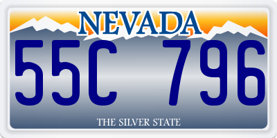 NV license plate 55C796