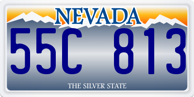 NV license plate 55C813