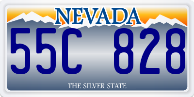 NV license plate 55C828