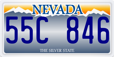 NV license plate 55C846