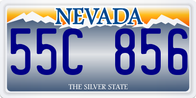 NV license plate 55C856