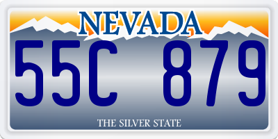 NV license plate 55C879