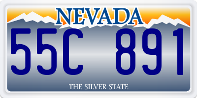 NV license plate 55C891