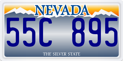 NV license plate 55C895