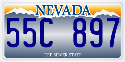 NV license plate 55C897