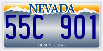 NV license plate 55C901