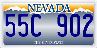 NV license plate 55C902