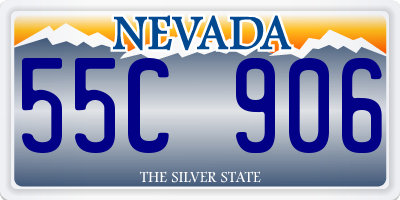 NV license plate 55C906
