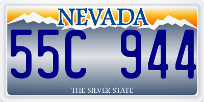 NV license plate 55C944