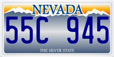 NV license plate 55C945