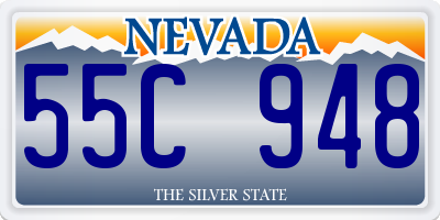 NV license plate 55C948