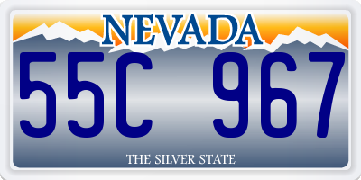 NV license plate 55C967