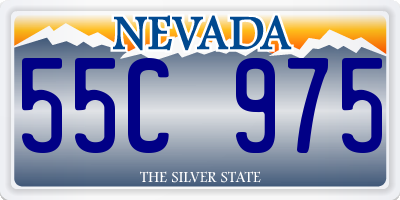 NV license plate 55C975