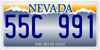 NV license plate 55C991