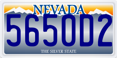 NV license plate 5650D2