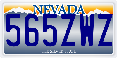 NV license plate 565ZWZ