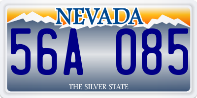 NV license plate 56A085