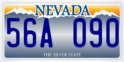 NV license plate 56A090