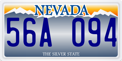 NV license plate 56A094