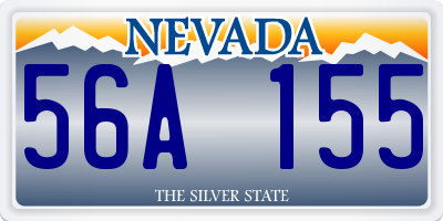 NV license plate 56A155