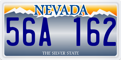 NV license plate 56A162