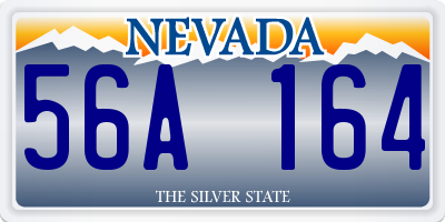 NV license plate 56A164
